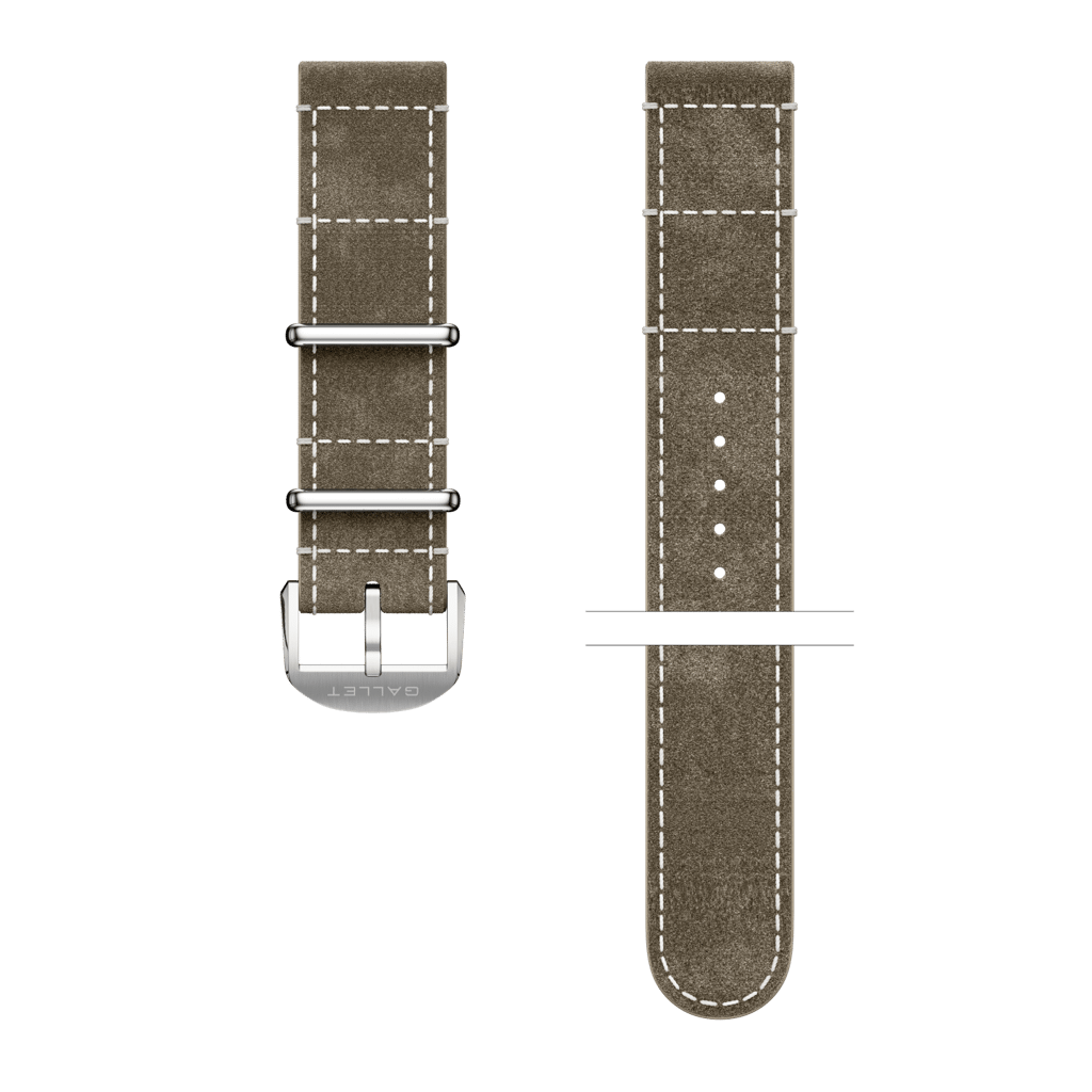 Calfskin leather strap green