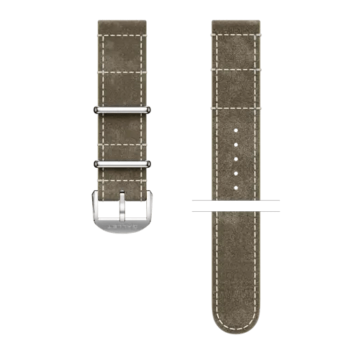Calfskin leather strap green