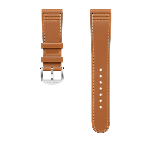 Calfskin leather strap orange
